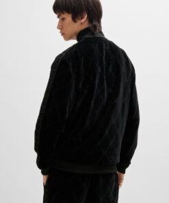 Hugo Dranchiso Velvet Sweatshirt Black