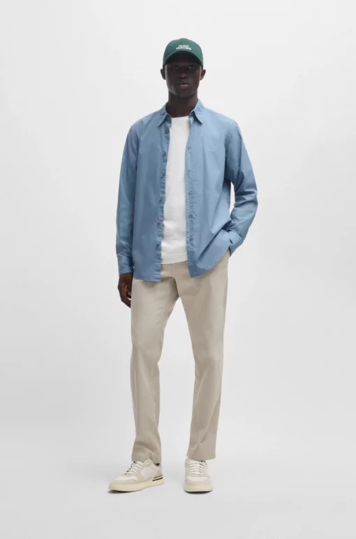 Boss Chino Pleated Pants Light Beige