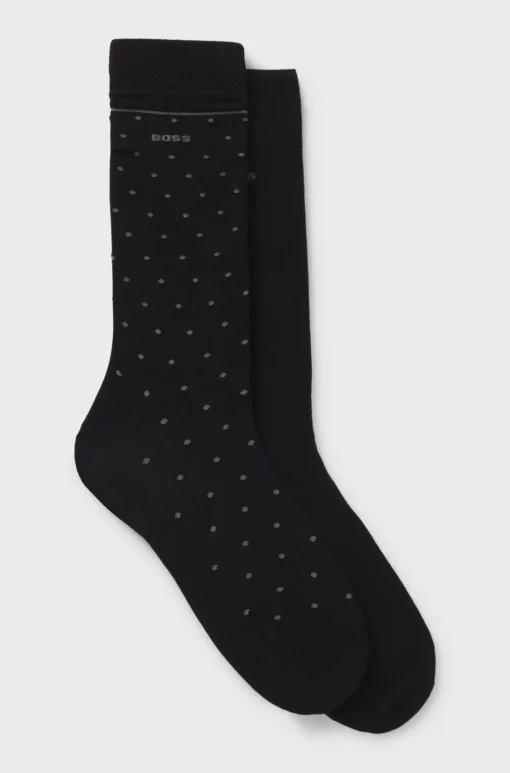 Boss 2PR Dots Bamsoo Socks Black