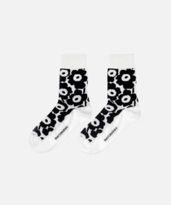 Marimekko Kirmailla Unikko Socks Black,White