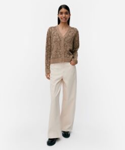 Marimekko Eilinen Piirto Unikko Cardigan Beige/Black