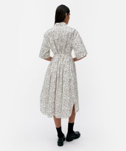 Marimekko Popliini Piirto Unikko Black/White