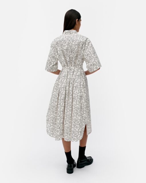 Marimekko Popliini Piirto Unikko Black/White