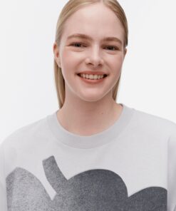 Marimekko Biitti Unikko Placement Kioski Shirt Light Grey/Black
