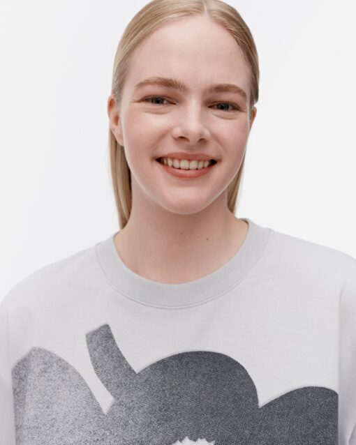 Marimekko  Biitti Unikko Placement Kioski Shirt Light Grey/Black