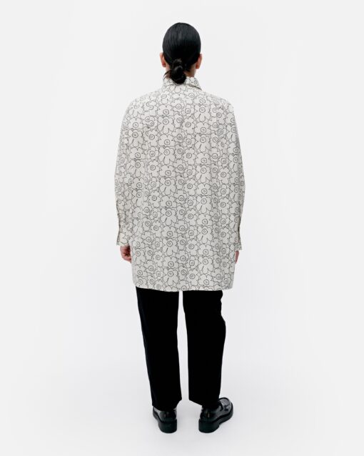 Marimekko Nila Piirto Unikko Blouse White/Black