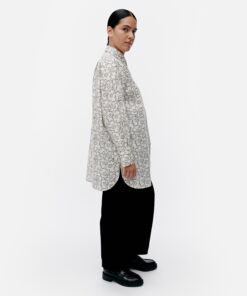 Marimekko Nila Piirto Unikko Blouse White/Black