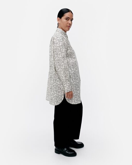 Marimekko Nila Piirto Unikko Blouse White/Black