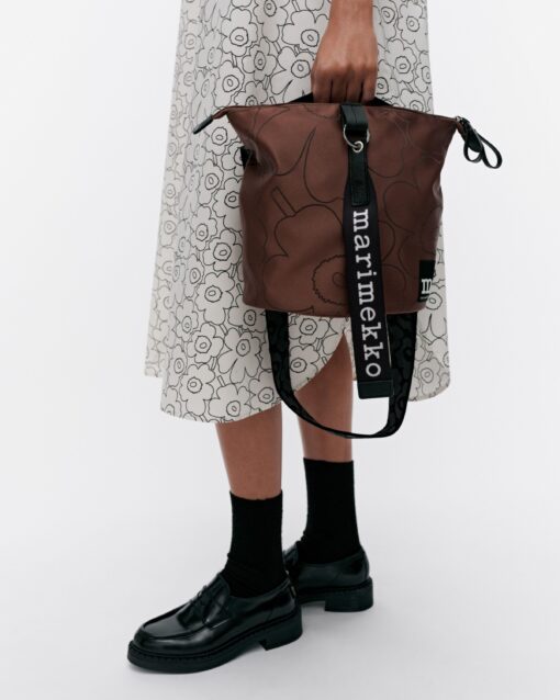 Marimekko Carry All Piirto Unikko Bag Brown