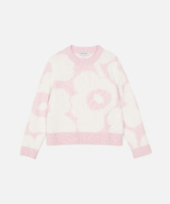 Marimekko Virtaus Unikko Pullover Light Pink,Off White