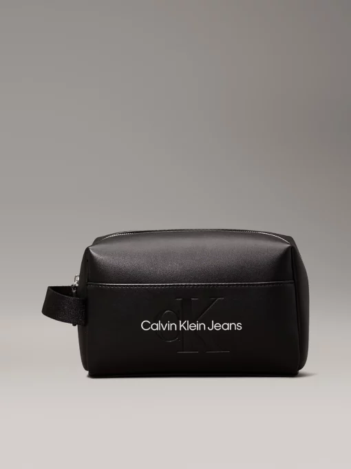 Calvin Klein Makeup Bag Black/White