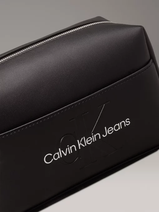 Calvin Klein Makeup Bag Black/White