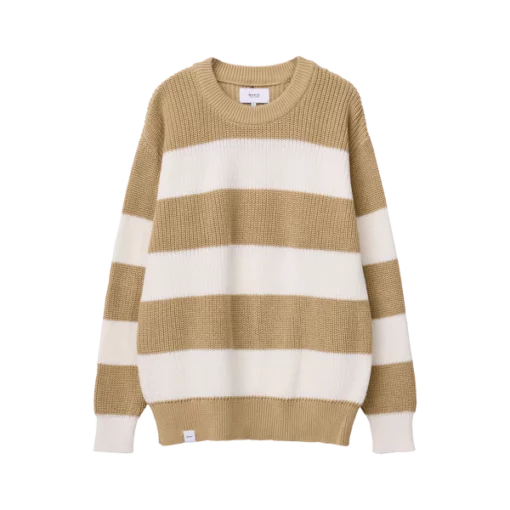 Makia Woman Rimini Knit  Beige/White
