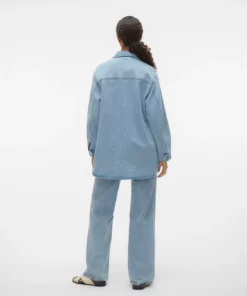 Vero Moda Naya Oversized Denim Shirt Light NBlue Denim
