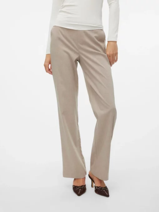 Vero Moda maya Goody Straight Tailor Pants Silver Mink