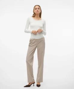 Vero Moda maya Goody Straight Tailor Pants Silver Mink