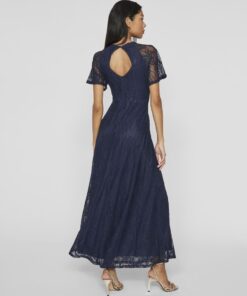 Vila Femma Lace Dress Navy Blazer
