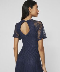 Vila Femma Lace Dress Navy Blazer