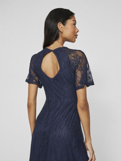 Vila Femma Lace Dress Navy Blazer