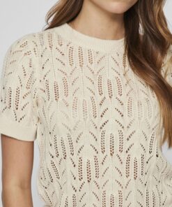 Vila Cotti Knit Top Birch