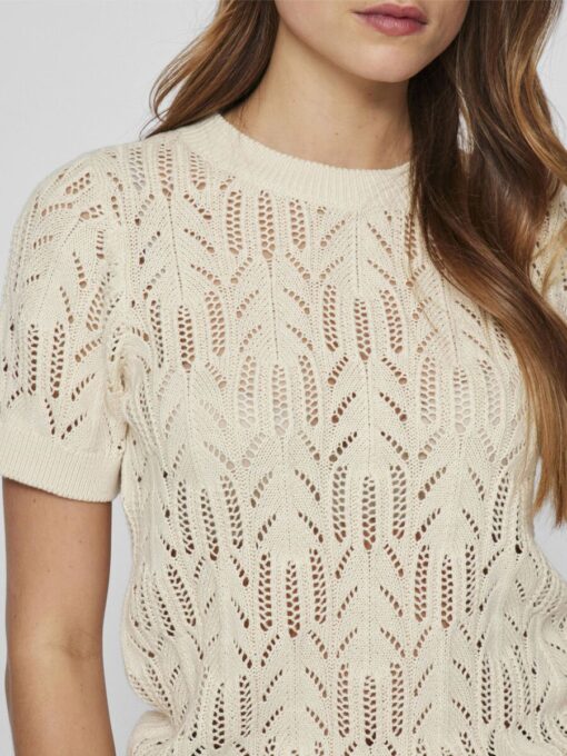 Vila Cotti Knit Top Birch