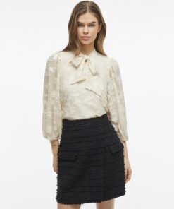 Vila Harmonia Tie Neck Top Birch