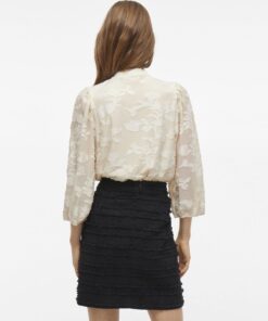 Vila Harmonia Tie Neck Top Birch