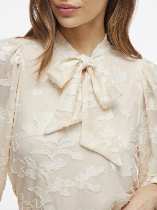 Vila Harmonia Tie Neck Top Birch