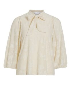 Vila Harmonia Tie Neck Top Birch