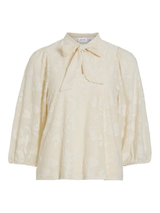 Vila Harmonia Tie Neck Top Birch