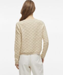 Vila Ineyah Button Knit Cardigan Birch