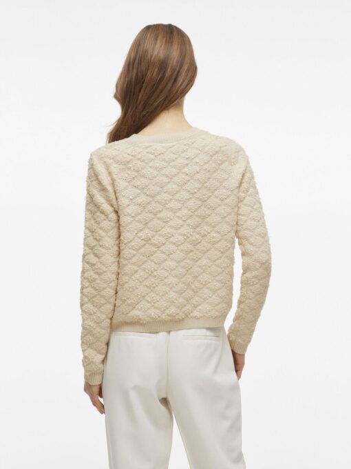 Vila Ineyah Button Knit Cardigan Birch