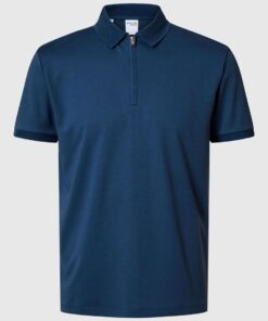 Selected Homme Fave Zip Polo Oceana