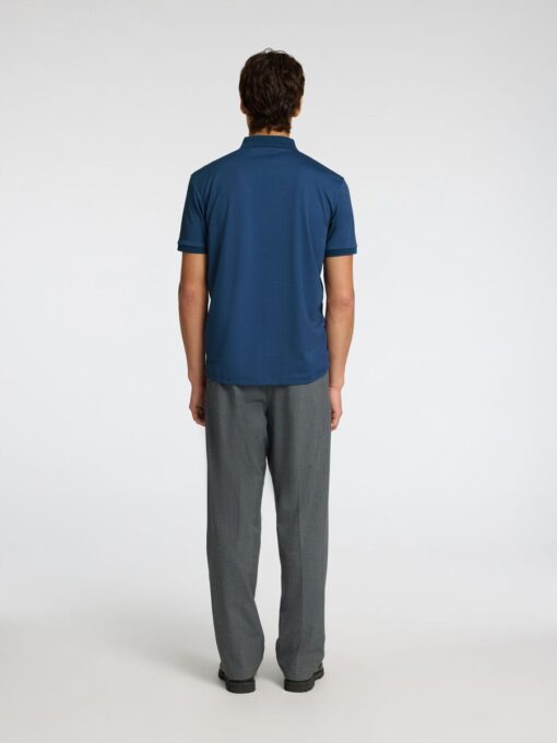 Selected Homme Fave Zip Polo Oceana