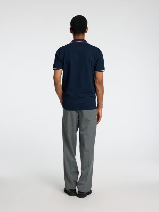 Selected Homme Slim-Atlas Sport SS Polo Dark Sapphire