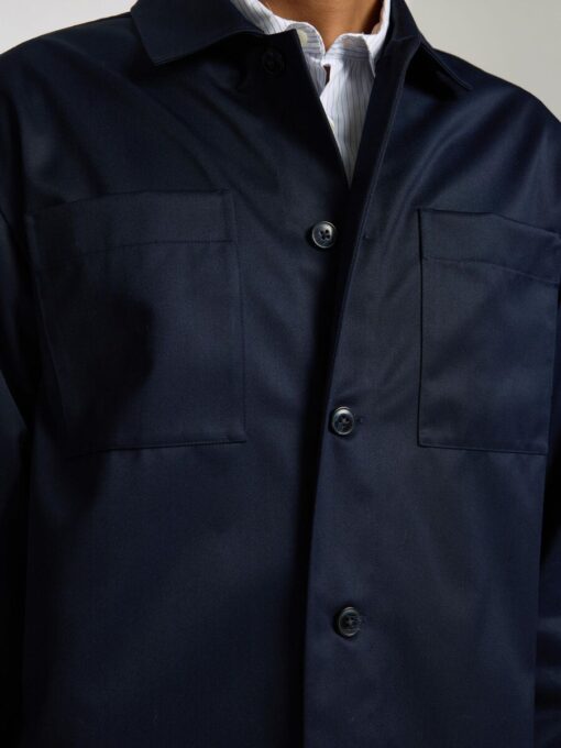 Selected Homme Scott Twill Formal Overshirt Sky Captain