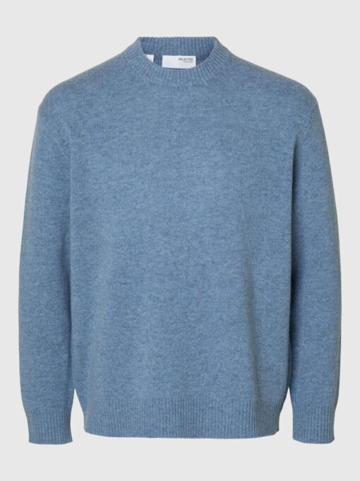 Selected Homme Reuben Relaxed Crew Neck Knit Oceana