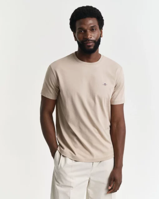 Gant Shield SS T-shirt Dry Sand