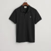 Gant Regular Fit Shield Pique Shirt Black