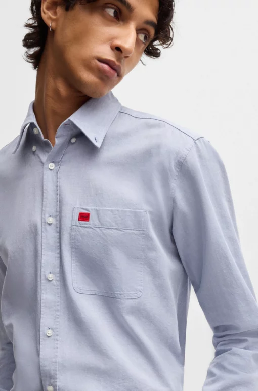 Hugo Evito Shirt Light Blue