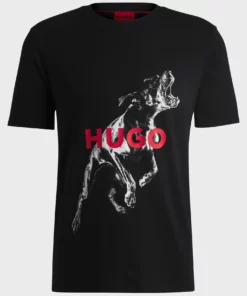 Hugo Deyladec Oversized T-shirt Black
