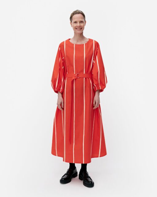Marimekko Blomma Puhveli Dress Red