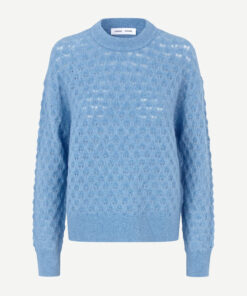 Samsøe Samsøe Saanour Pointelle Sweater Blue Heaven