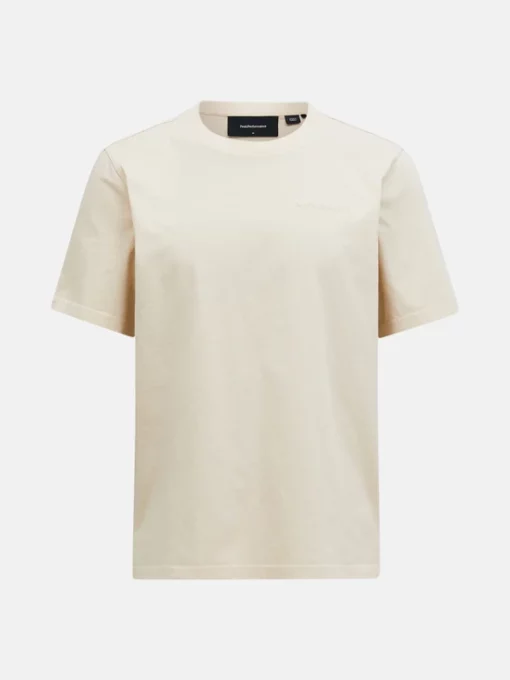 Peak Performance Original Small Logo Tee Men Sand Fog
