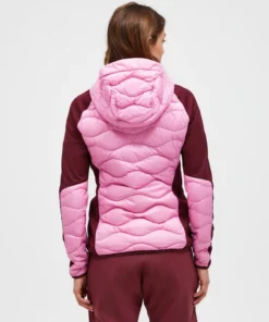 Peak Performance Helium Hybrid Down Hood Jacket Women Morning Dew/Obscure