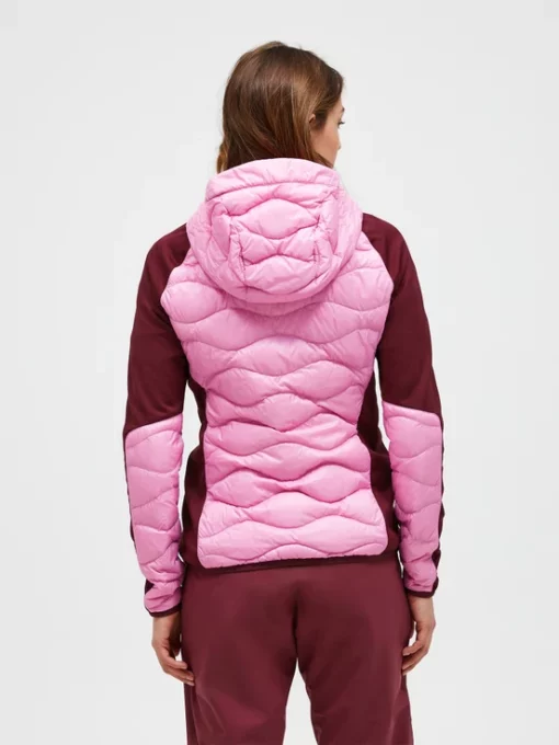 Peak Performance Helium Hybrid Down Hood Jacket Women Morning Dew/Obscure