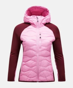Peak Performance Helium Hybrid Down Hood Jacket Women Morning Dew/Obscure
