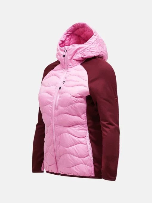 Peak Performance Helium Hybrid Down Hood Jacket Women Morning Dew/Obscure