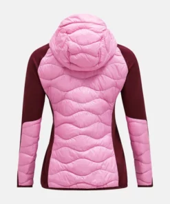 Peak Performance Helium Hybrid Down Hood Jacket Women Morning Dew/Obscure