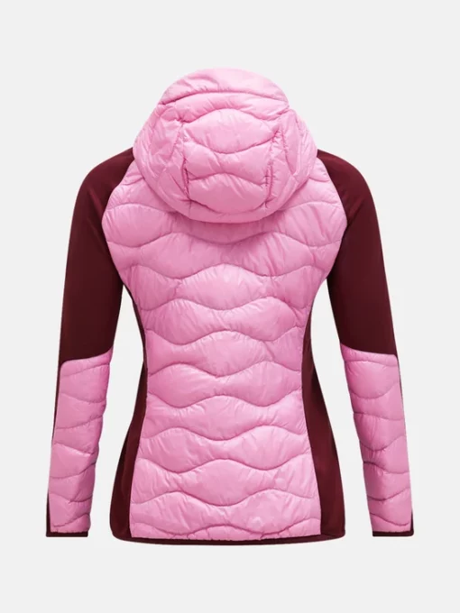 Peak Performance Helium Hybrid Down Hood Jacket Women Morning Dew/Obscure